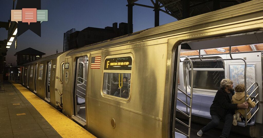 Dystopie in einer New Yorker U-Bahn