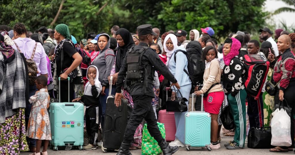 Der Grenzkrieg bricht im Kongo aus