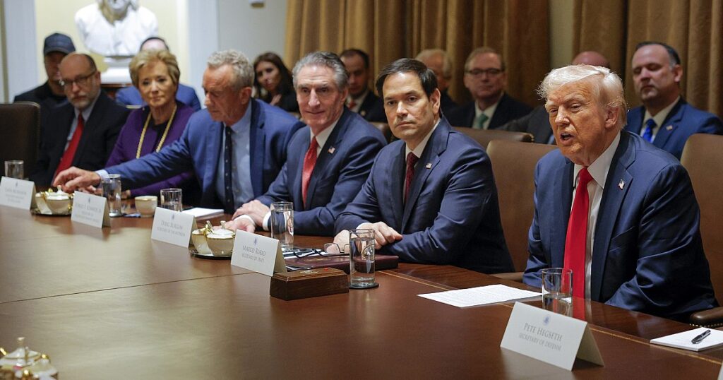 Doge Cuts, Einwanderung Goldkartenthemen von Trumps erstem Kabinettstreffen