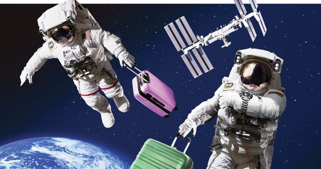 Durch die Zahlen: im Raum stecken