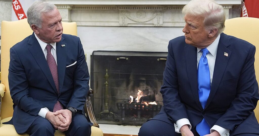 König von Jordanien drückt nach dem Treffen des Weißen Hauses auf Trump Gaza -Plan zurück