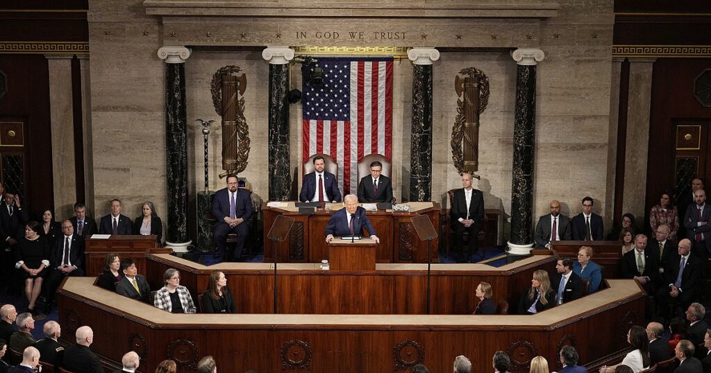 Trump ordnet frühzeitige Erfolge der Ansprache zum Kongress auf