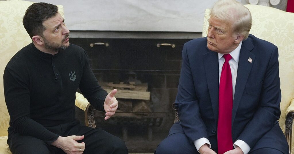 Zelenskyy nicht bereit für den Frieden, sagt Trump nach öffentlicher Spucke