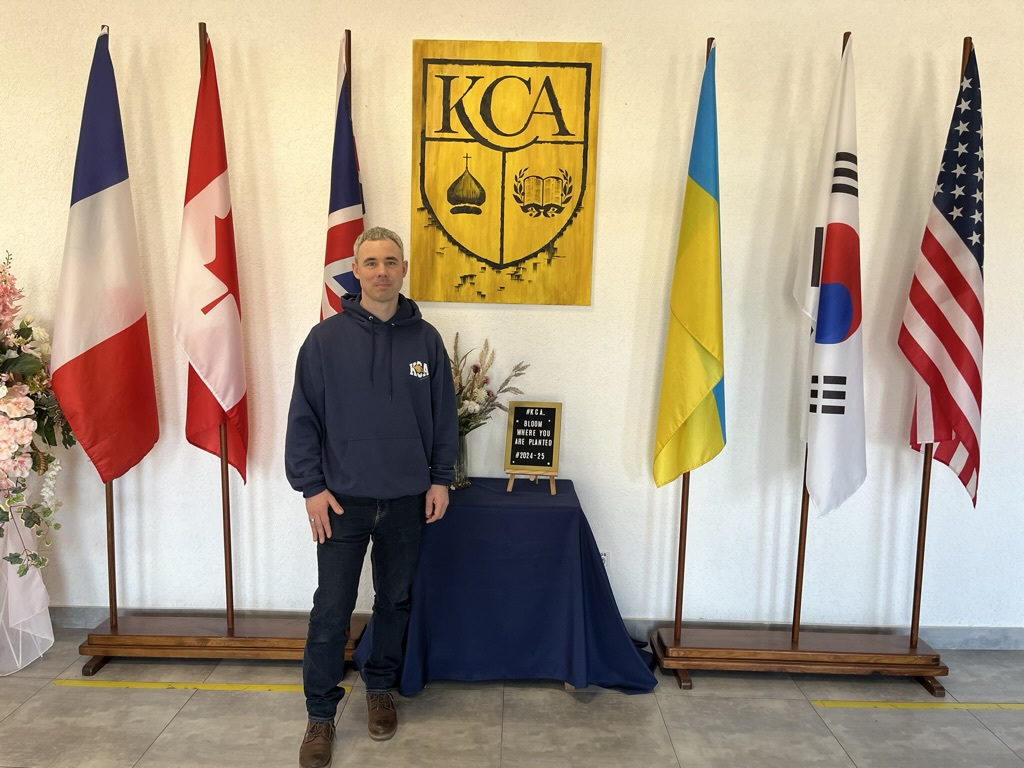 Eric Moore ist der Direktor der Kyiv Christian Academy.