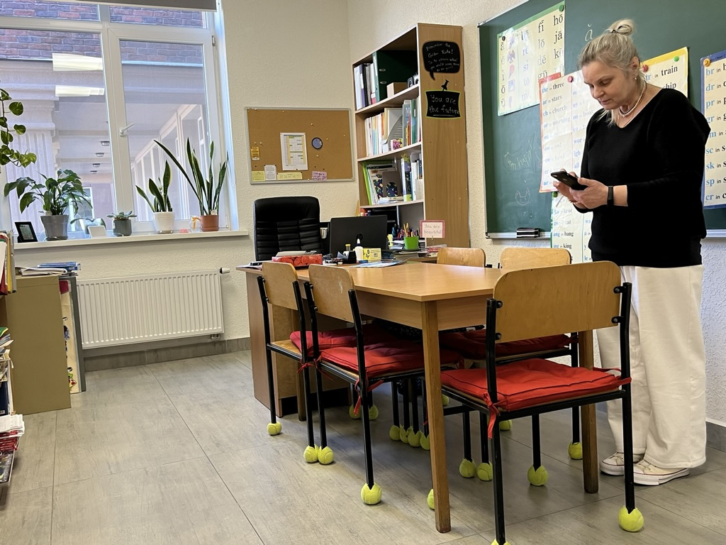 Natasha Batyreva arbeitet als Kindergärtnerin an der Kyiv Christian Academy.
