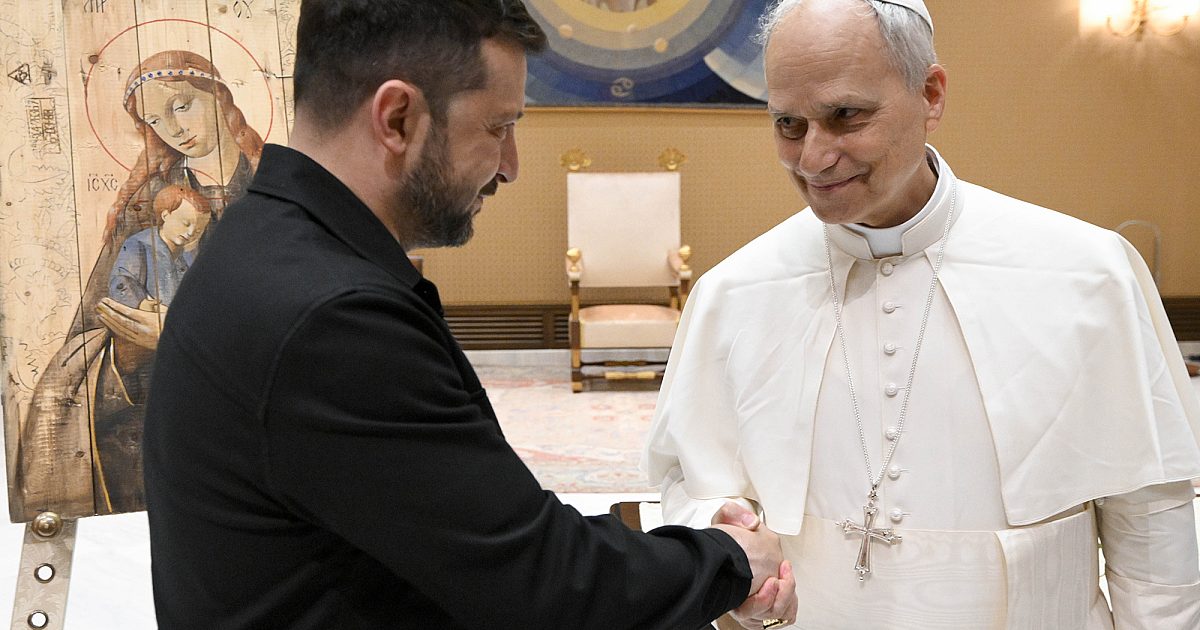 Artilleriekunst, um Papst Leo an vermisste ukrainische Kinder zu erinnern