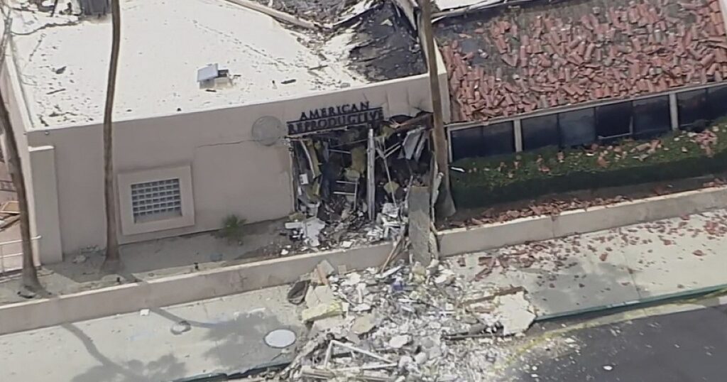 Eine tot im Autobomben im California Fertility Center