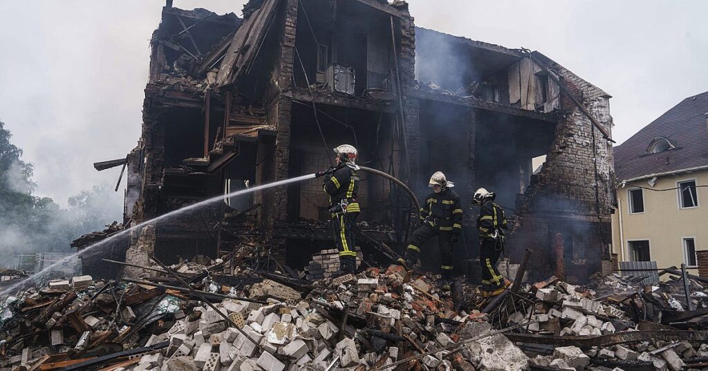 Russland hat über Nacht einen Rekordangriff gestartet, sagt die Ukraine